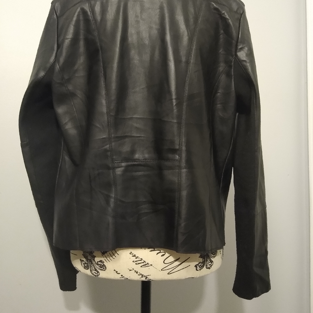 Bagete FauxLeather Open-Front Jacket - Picture 6 of 7